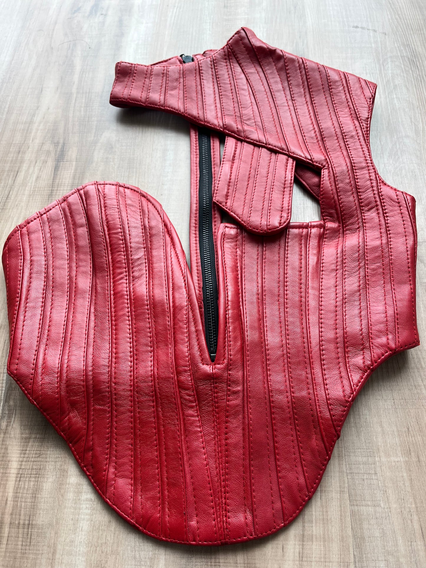 Don’t Deny Corset Red Leather