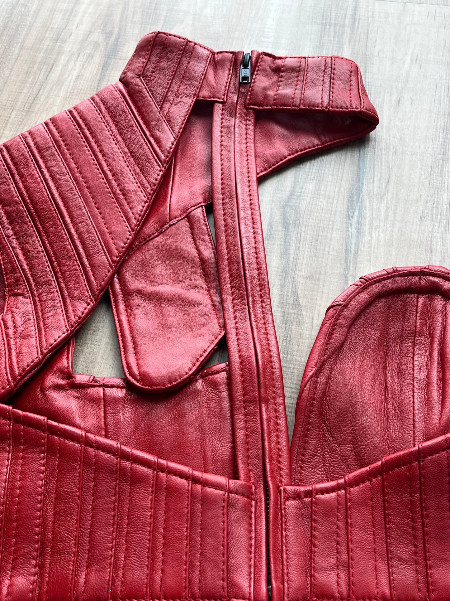 Don’t Deny Corset Red Leather